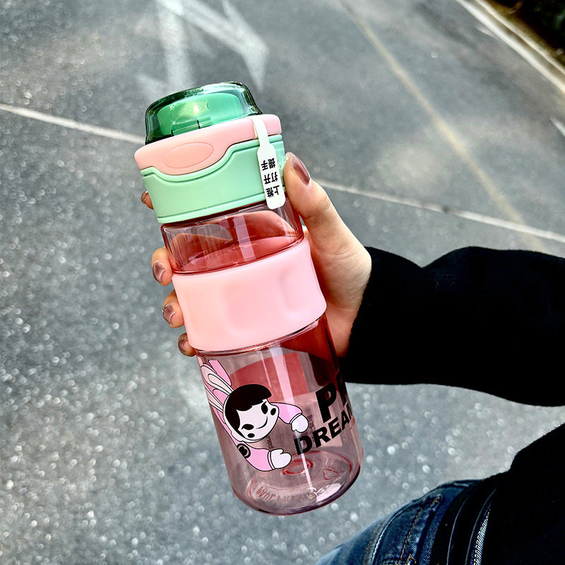 大嘴猴水杯大容量女生高颜值新款便携运动随身杯学生上学专用杯子