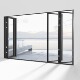 合页系统室内阳台卧室隔断折叠 78重型折叠门隐藏式 千禧门窗68