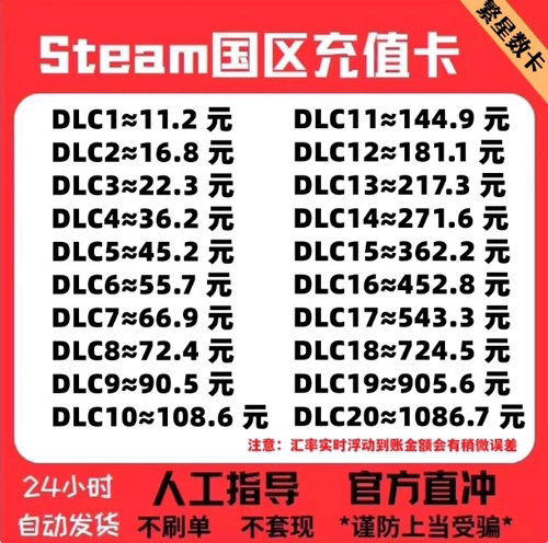 steam中国区充值卡充值钱包余额