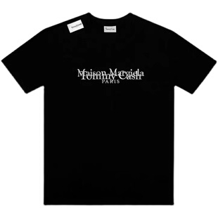 tommy 潮 Margiela 现货 联名T恤MM6刺绣马吉拉短袖 Maison cash