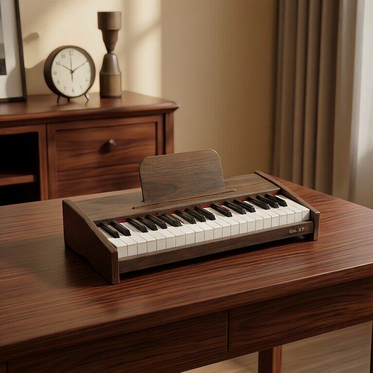 早教益智儿童钢琴环保木质25/37键蓝牙电子琴男女孩玩具生日礼物