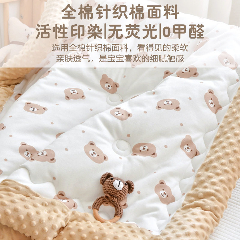 宝宝纯棉被子新生婴儿秋