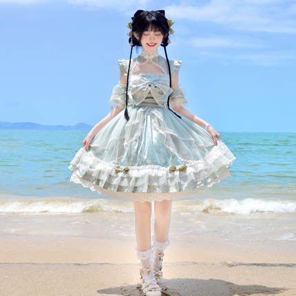 伊豆物语【青梅胜雪】Lolita中华风优雅甜美仙气lo少女萝莉公主裙