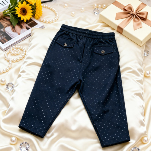 夏季薄款波点速干九分哈伦裤