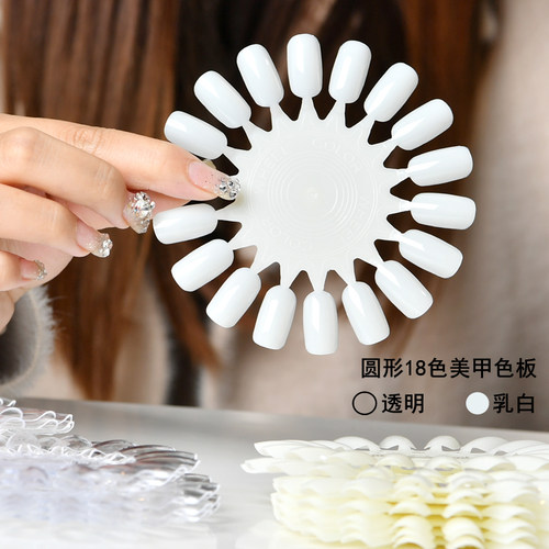 圆形乳白色展示板甲片
