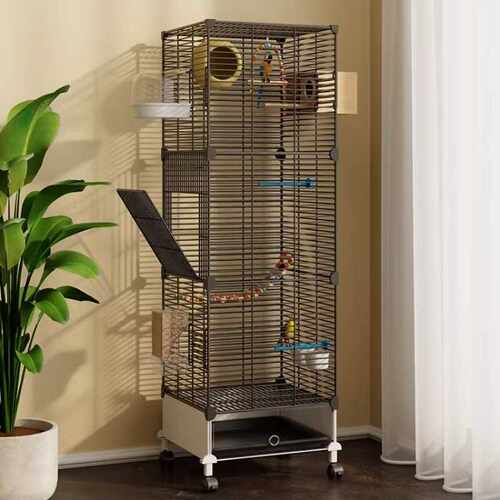 Home Large Bird Cage Parrot Cage with Breeding Box