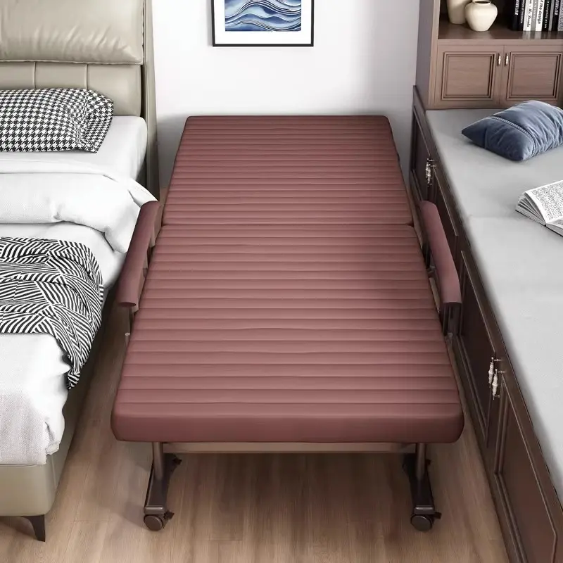 Folding Single Bed with Portable Lounge Chair Design - Taobao product photo 2