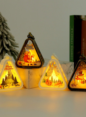 Christmas decorations nightlights glowing gifts ornaments