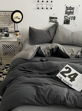 4piece set cotton quilt cover bed sheet bedsheet