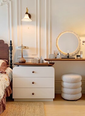 Dressing table bedside cabinet integrated bedroom scalable