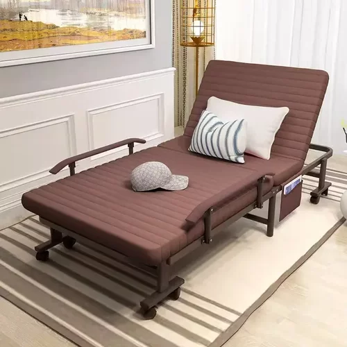 Folding bed single bed nap portable easy lounge chair cot