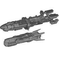 A 1/2000 resin 3D printed model of the sci-fi warship Roger Young thumbnail 5