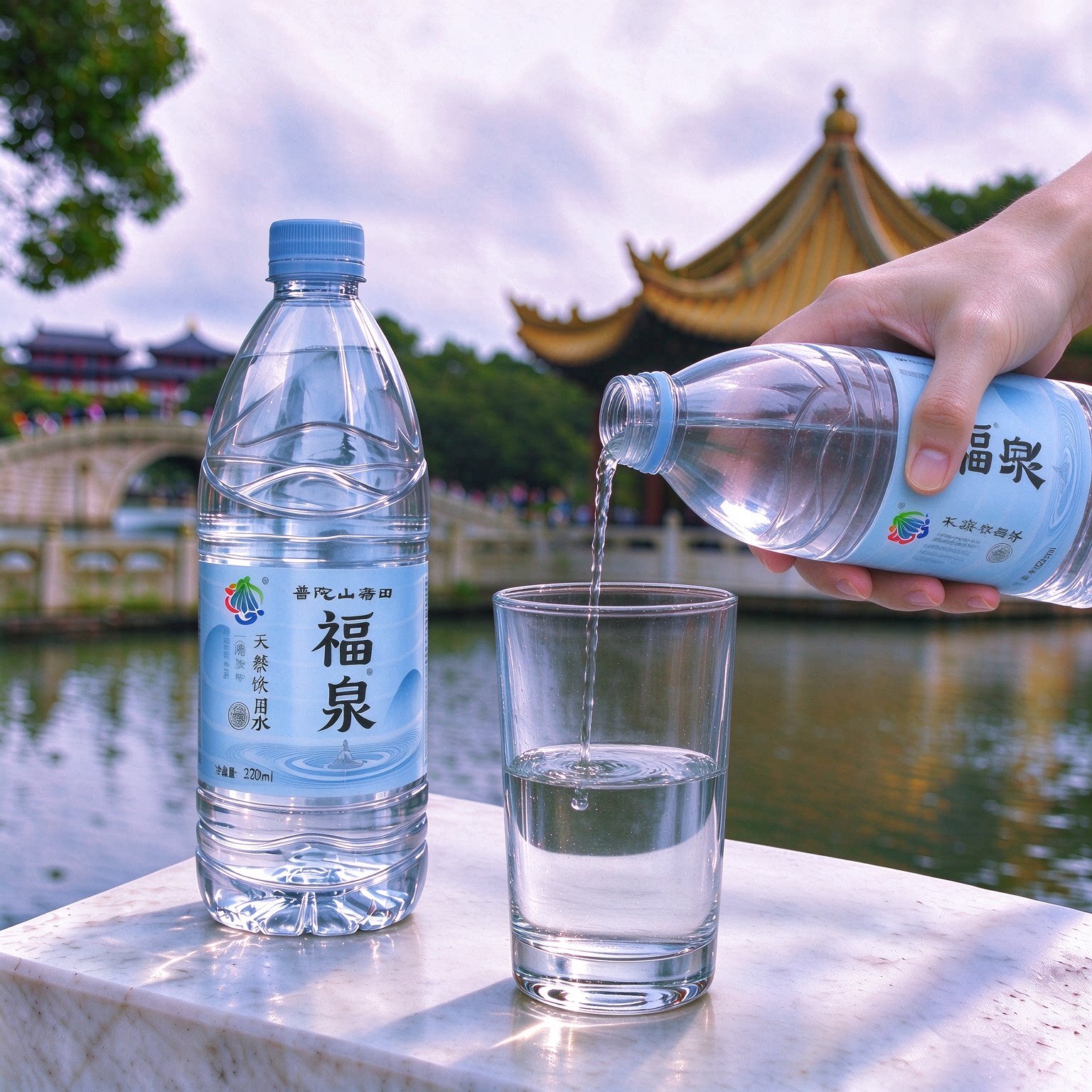 普陀山福泉矿泉水祈福