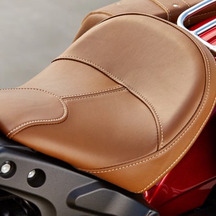 适用于印第安侦察兵scout轻骑兵改装 轻薄靠前棕色司机车座 运动版