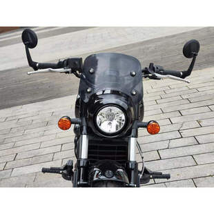 适用印第安侦察兵原厂13英寸透明前挡风玻璃bobber10英寸烟雾风挡