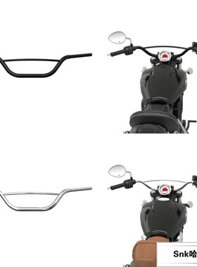 印第安原厂新款侦察兵改装黑色沙滩车把Bobber加宽舒适车把