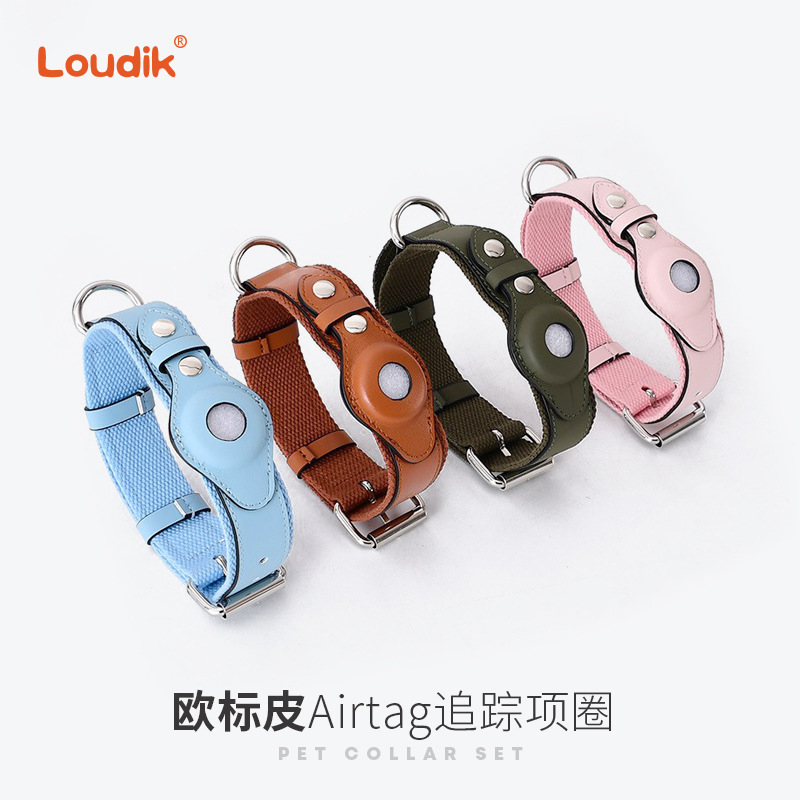 中大型犬项圈狗防走丢牵引绳项圈