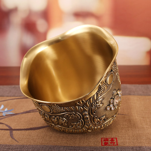 欧式精品桌面垃圾桶无盖杂物筒