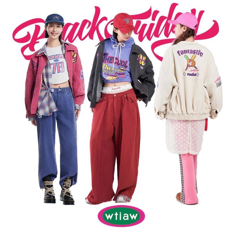 WTIAW2024秋冬新品设计感印花加棉外套