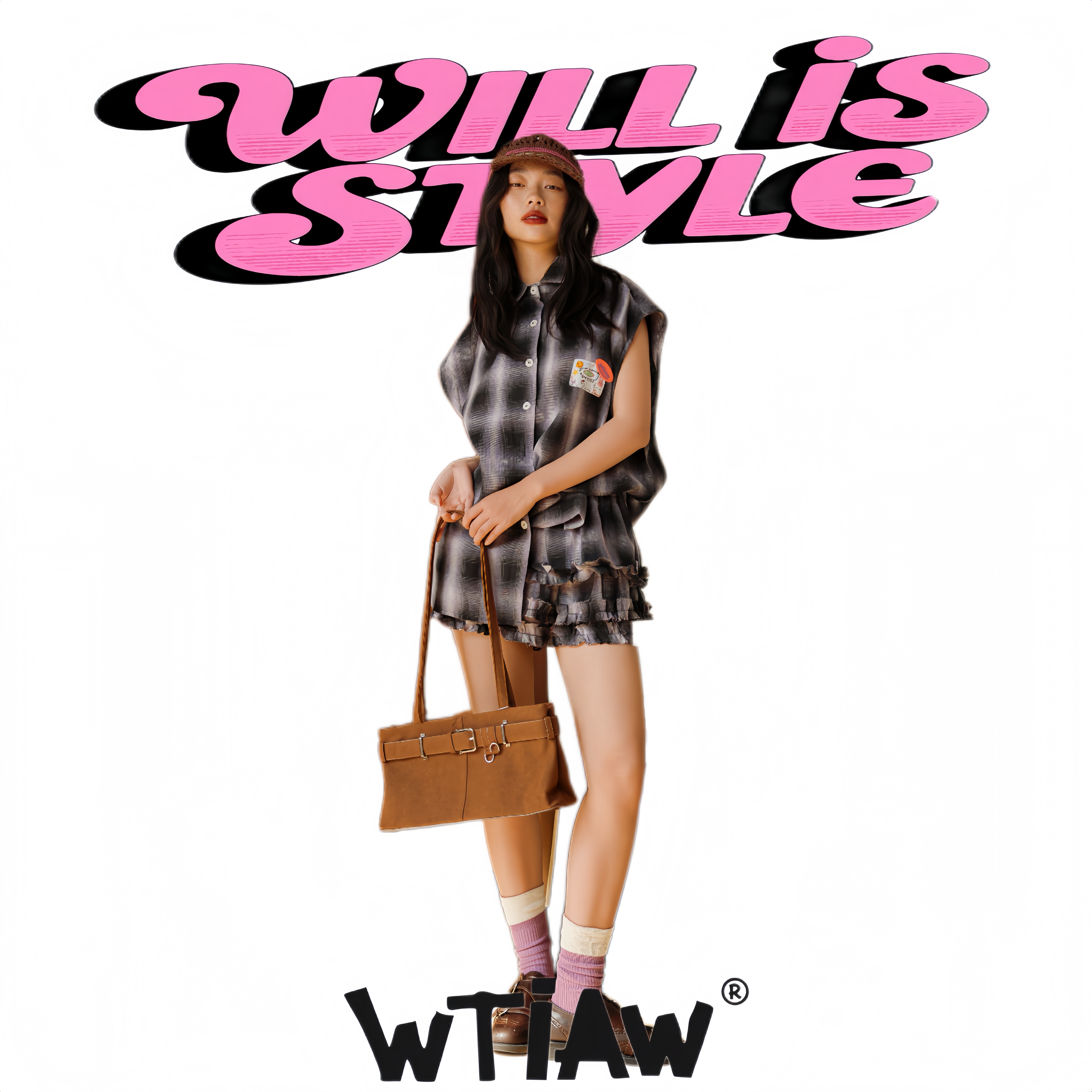 WTIAW2025JG格子无袖衬衣