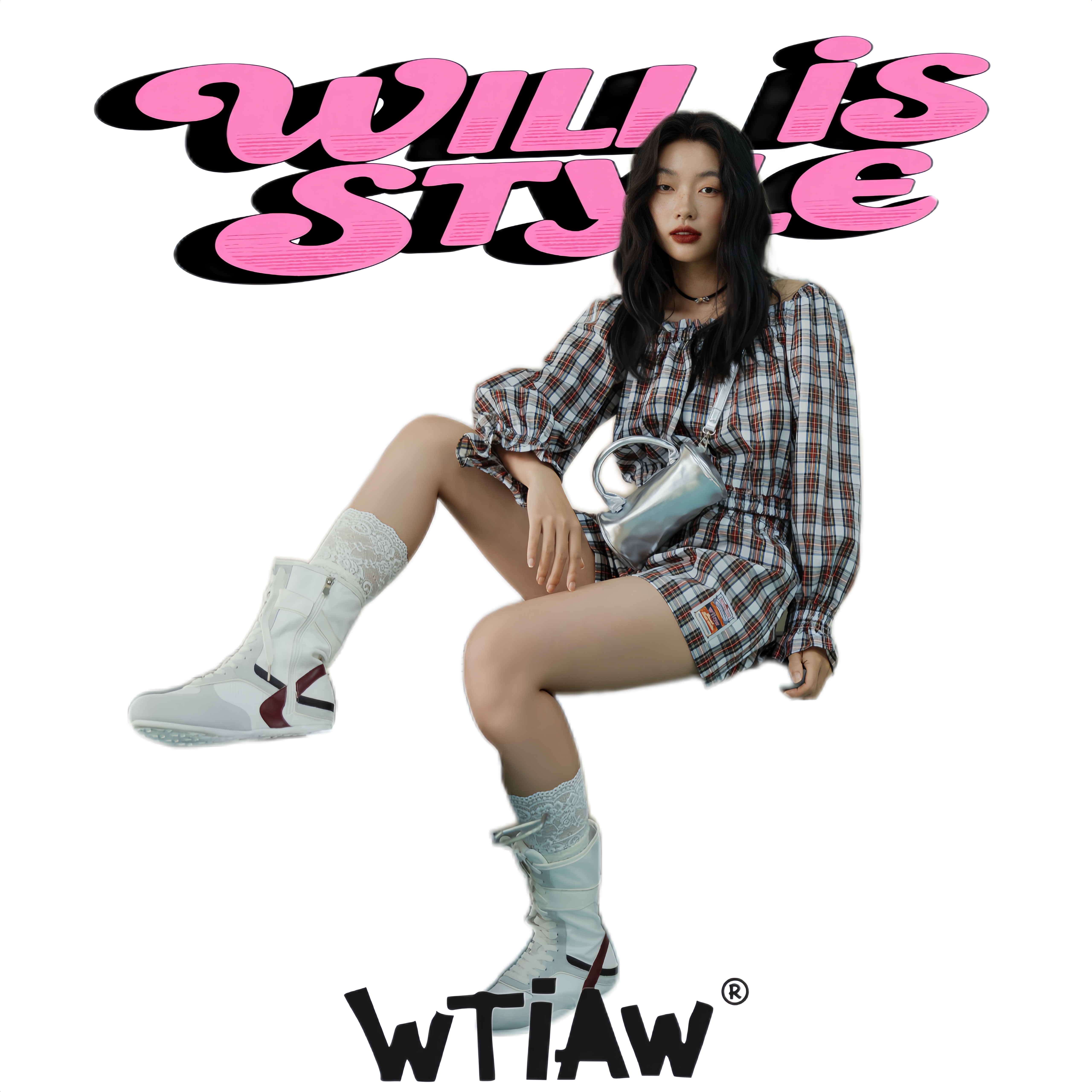 WTIAW2025JG一字肩棉麻娃娃衫
