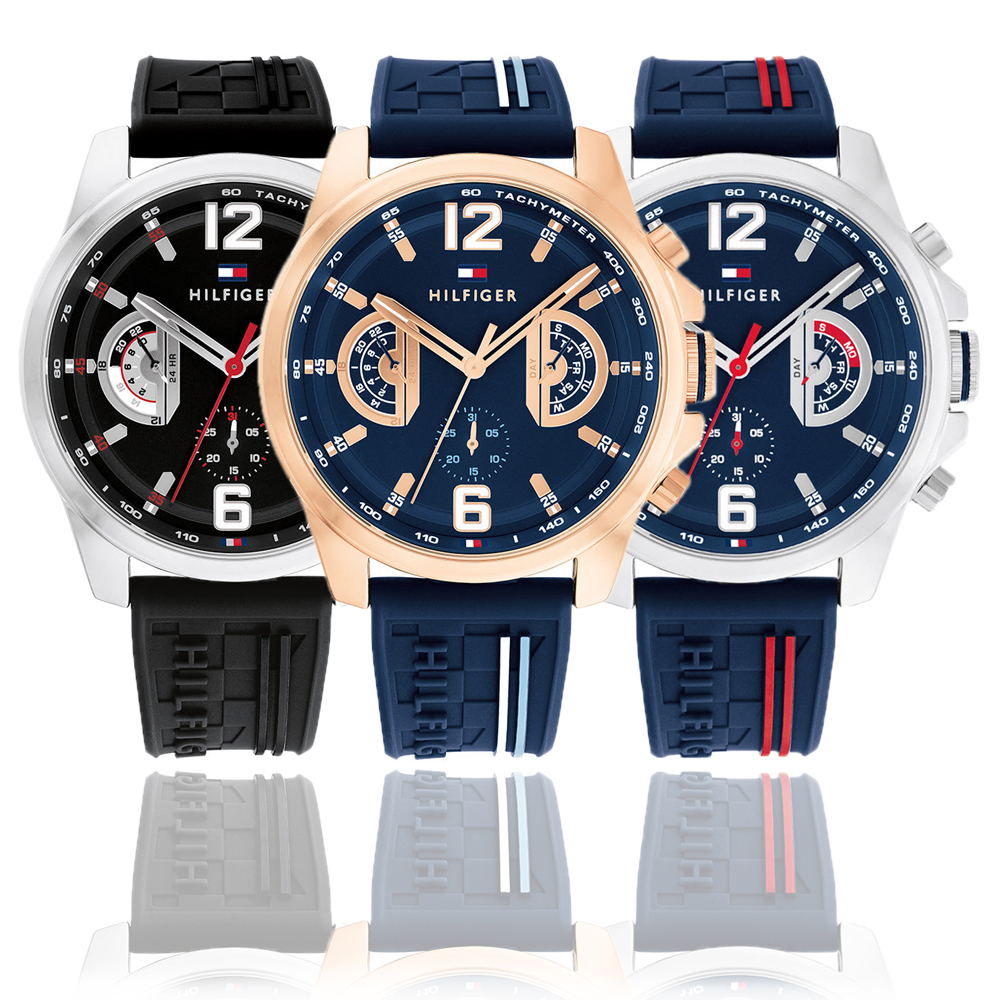 TOMMY手表星期日历石英机芯男表