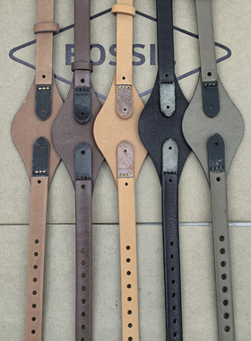 FOSSIL表带8MM皮带适配ES3060ES2830ES3077ES3148手表配件包邮