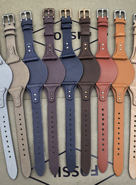 FOSSIL真皮护腕表带适合ES4114ES4113ES3625ES3616ES3838手表表带