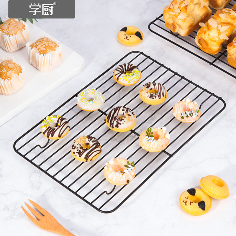 学厨食物冷却架蛋糕倒扣晾网不粘面包饼干凉架家用不沾烘焙工具