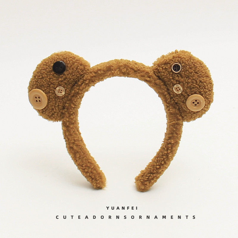 可爱小熊耳朵发箍创意卡通头饰毛绒拍照表演发卡甜美少女卖萌头箍,饰品/流行首饰/时尚饰品新,发饰,淘宝优惠券,粉丝福利购,淘宝优惠卷