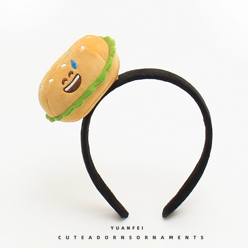 可爱汉堡搞怪拍照发箍