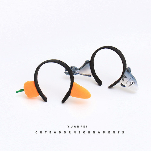 远飞胡萝卜咸鱼搞怪卡通发箍