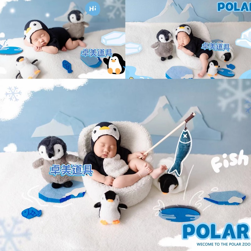 新生儿企鹅卡通正版摄影服