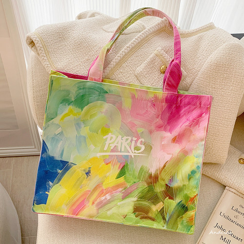 巴黎调色盘~油画托特包