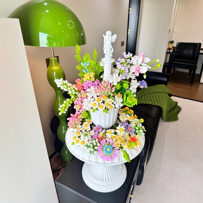 积木玫瑰花束永生花拼装DIY拼插适用于乐高手工制作花束女生系列