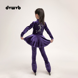 DVWVB定制花样滑冰训练服保暖 丝绒儿童成人男女款运动服G198