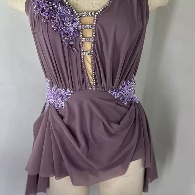 DVWVBX现代抒情舞钢管舞演出女空中瑜伽比赛服杂技吊环服0009