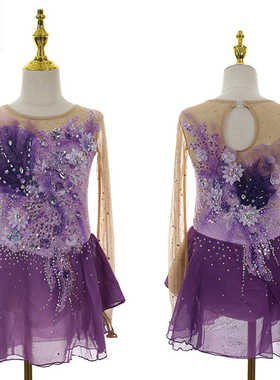 DVWVB设计定制花样滑冰服装花样滑冰表演服考级儿童成人女款Y449