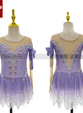 DVWVB设计定制花样滑冰服装花样滑冰表演服考级儿童成人女款Y808