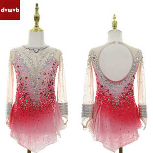 DVWVB设计定制花样滑冰服装花样滑冰表演服考级儿童成人女款Y423