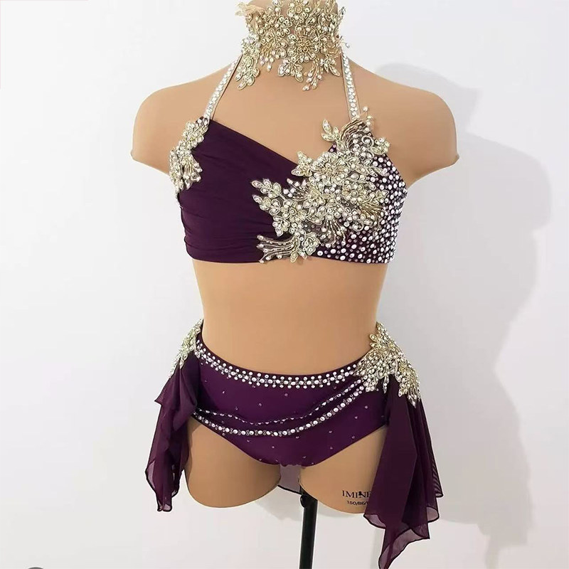 DVWVBX现代抒情舞钢管舞演出女空中瑜伽比赛服杂技吊环服0010