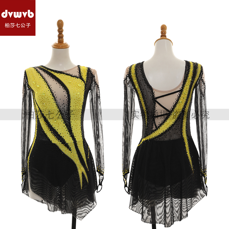 DVWVB设计定制花样滑冰服装花样滑冰表演服考级儿童成人女款Y796