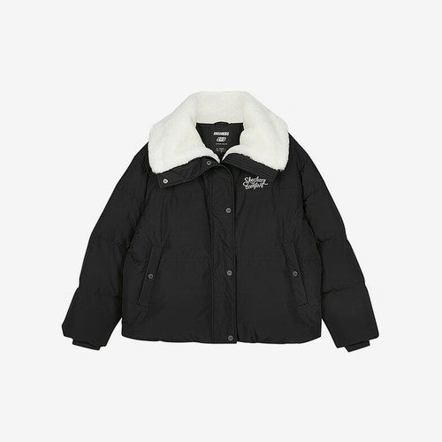 Skechers/斯凯奇正品新款女士舒适翻领运动保暖羽绒服