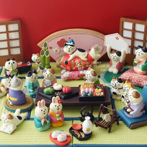 Дефол маленькие предметы японская мини -микроэнгринкеда и ветра Новый год и комната