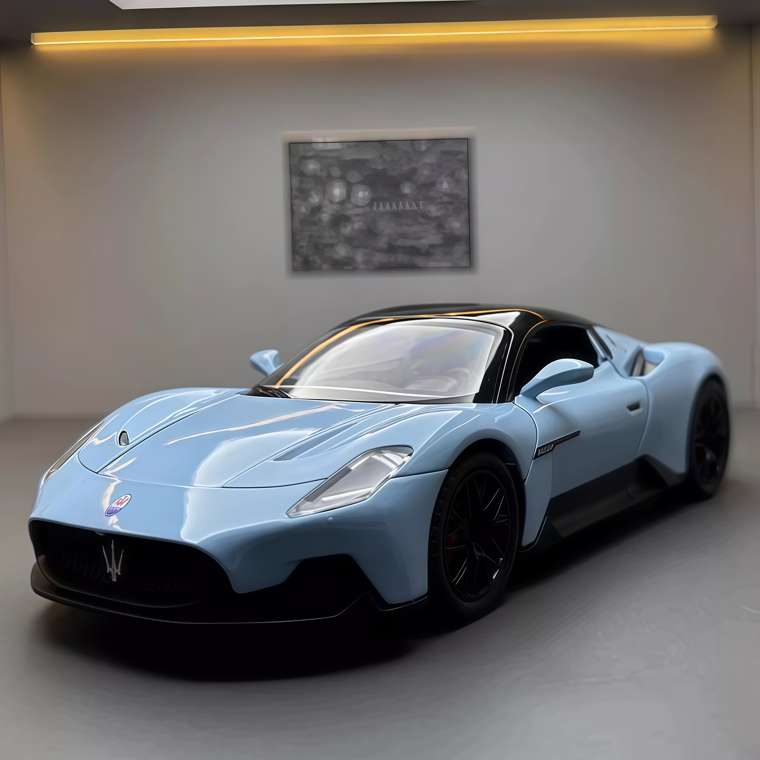 玛莎拉蒂MC20合金车模回力玩具车