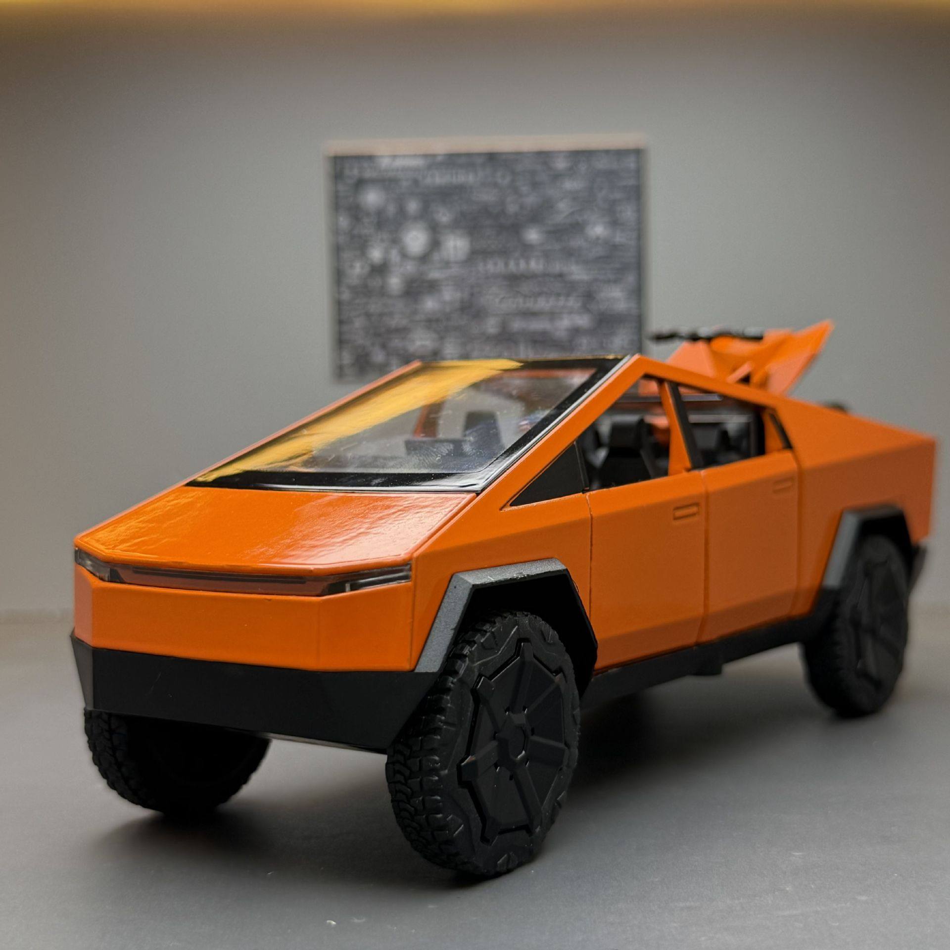 132特斯拉赛博皮卡仿真合金房车