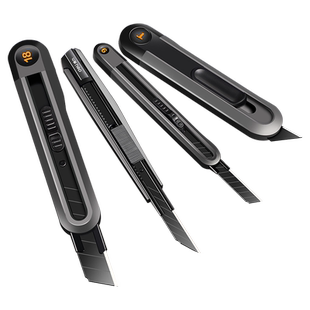 得力美工刀小型壁纸刀快递刀刻刀拆快递神器裁纸60°角学生美术生专用开箱刀9mm家用裁纸刀手工小号削笔刀