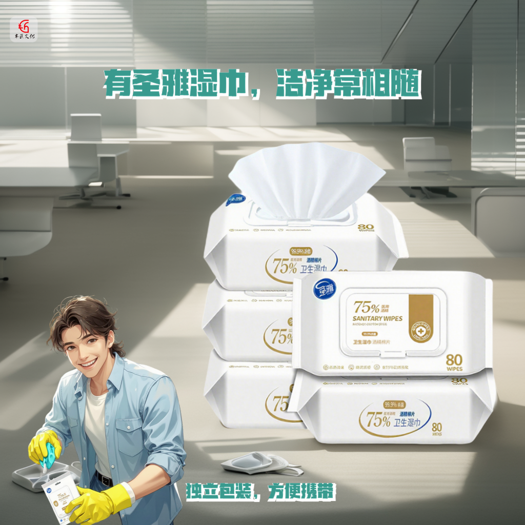 圣雅75度酒精消毒湿巾酒精湿巾大包实惠装家用杀菌湿巾80片*5大包,洗护清洁剂/卫生巾/纸/香薰,常规湿巾,淘宝优惠券,粉丝福利购,淘宝优惠卷