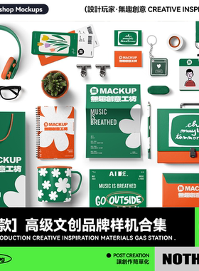 58款高级文创意毕设品牌VI提案贴图样机模板PSD效果图设计素材