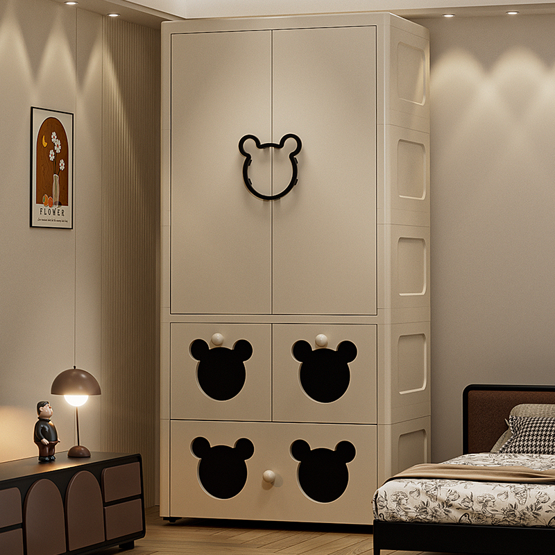 60cm宝宝衣柜加厚婴儿收纳柜子玩具整理箱衣服储物儿童简易小衣橱